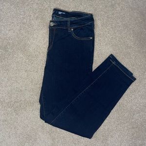 INC Skinny leg dark blue jeans